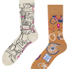 Calcetines alegres Bicicleta urbana