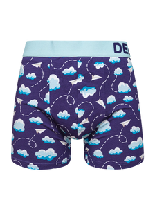 Bóxeres alegres para hombre Nubes y aviones de papel