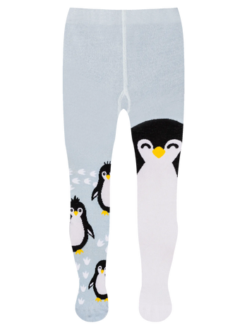 Medias infantiles alegres Pingüino en invierno