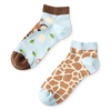 Calcetines tobilleros alegres Linda jirafa