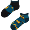 Calcetines tobilleros alegres para niños Excavadora