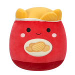 Squishmallows Ansel la Bolsa Roja de Patatas Fritas, 20 cm