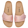 Sandalias con suela de corcho para mujer Mandala beige