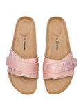 Sandalias con suela de corcho para mujer Mandala beige