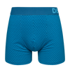Bóxeres para hombre estampados en azul esmeralda