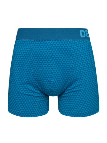 Bóxeres para hombre estampados en azul esmeralda