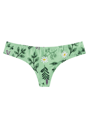 Bragas brasileñas alegres para mujer Hierbas