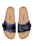 Sandalias con suela de corcho para mujer Ave del paraíso
