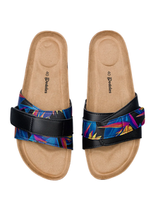 Sandalias con suela de corcho para mujer Ave del paraíso