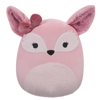 Squishmallows Miracle, el Zorro del Desierto Rosa con Lazo, 30 cm