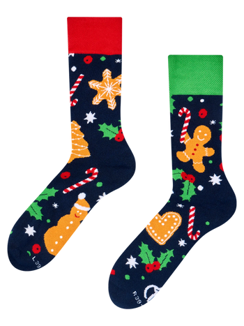 Calcetines de invierno Galletas de jengibre y dulces