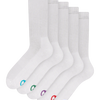 Calcetines deportivos Paquete de 5 pares Blanco clásico