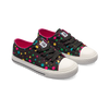 Zapatillas de lona infantiles alegres Puntos de neón