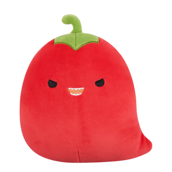 Squishmallows Christo el Pimiento Rojo Picante con Mirada Traviesa, 20 cm