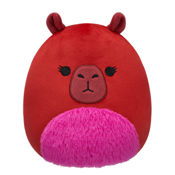 Squishmallows Marcia la Capibara Marrón con la Barriga Peluda, 20 cm