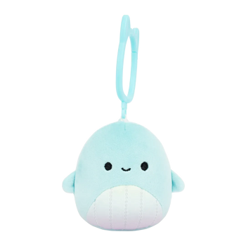 Squishmallows llavero Shah, la ballena con barriga arco iris, 9 cm
