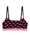 Bralette alegre de modal para mujer Flamencos y corazones