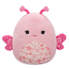 Squishmallows Mogo la Mariposa Rosa con Flor de Sakura en la Tripa, 20 cm