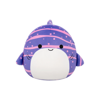Squishmallows Tizziano, El Tiburón Ballena Morado Con Rayas, 30 cm
