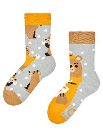 Calcetines infantiles de invierno Oso y te