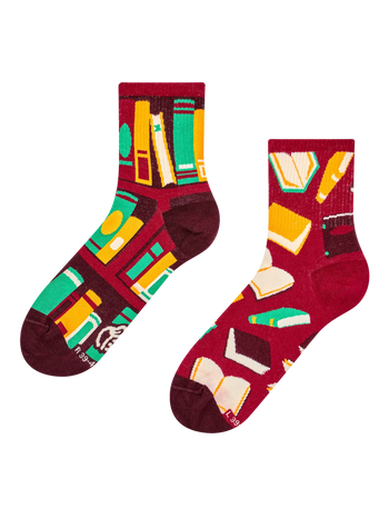 Calcetines de deporte alegres Un libro abierto
