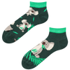 Calcetines tobilleros alegres Koalas y hojas