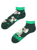 Calcetines tobilleros alegres Koalas y hojas