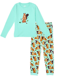 Pijama alegre para mujer Ardilla en el bosque