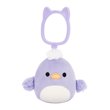 Squishmallows llavero Daquarius, el pato morado, 9 cm