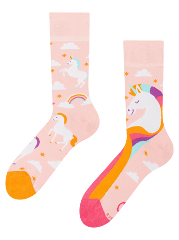 Calcetines alegres Unicornio en las nubes