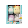 Squishmallows Micromallows Pack de 4 - Gordon, Tex, Tabitha, Irina