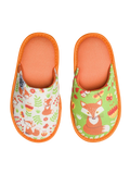 Pantuflas infantiles alegres Zorro y mariposas