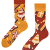 Calcetines alegres Galletas de jengibre sabrosas
