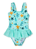 Bañador alegre de niña Conchas marinas