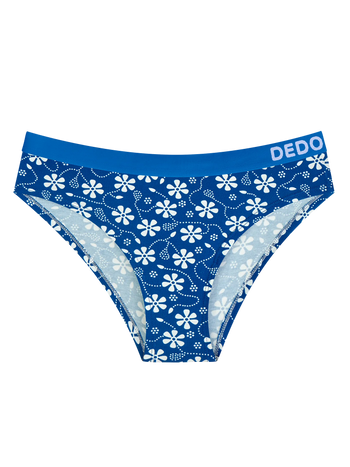 Bragas de modal para mujer Estampado azul