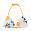Top triangular alegre de bikini Naranjas