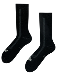 Calcetines de lana merina afelpados Negro