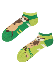 Calcetines tobilleros alegres Suricatas