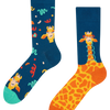 Calcetines alegres Jirafa divertida