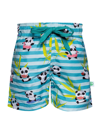 Bermudas alegres para chico Panda de vacaciones
