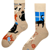 Calcetines alegres de bambú Gatos enamorados