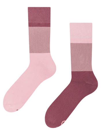 Calcetines de invierno Rosa antiguo tricolor
