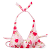 Top triangular alegre de bikini Fresas dulces