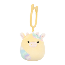 Squishmallows llavero Rina, la vaca con manchas tie-dye, 9 cm