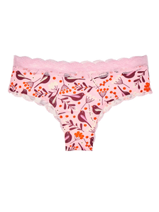 Bragas con encaje para mujer Pájaros y bayas