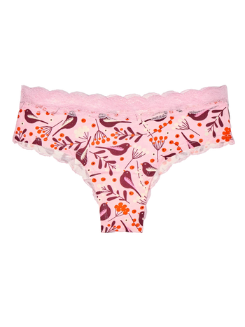 Bragas con encaje para mujer Pájaros y bayas