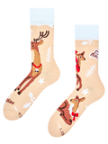 Calcetines de invierno Ciervo y cierva de Navidad