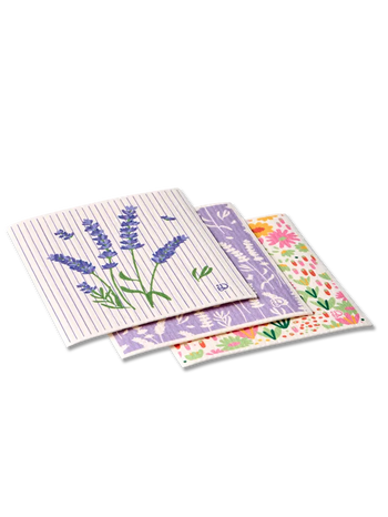 Bayeta de cocina, 3 Uds., Jardín de lavanda