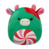 Squishmallows Rubén, La Vaca Verde Con Barriga En Espiral, 20 cm
