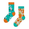 Calcetines infantiles alegres Zanahoria y conejo